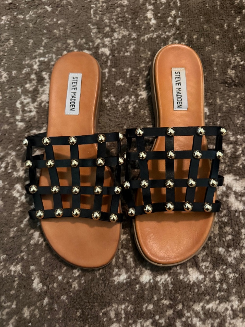 Steve Madden woman’s studded sandals (size 8)
